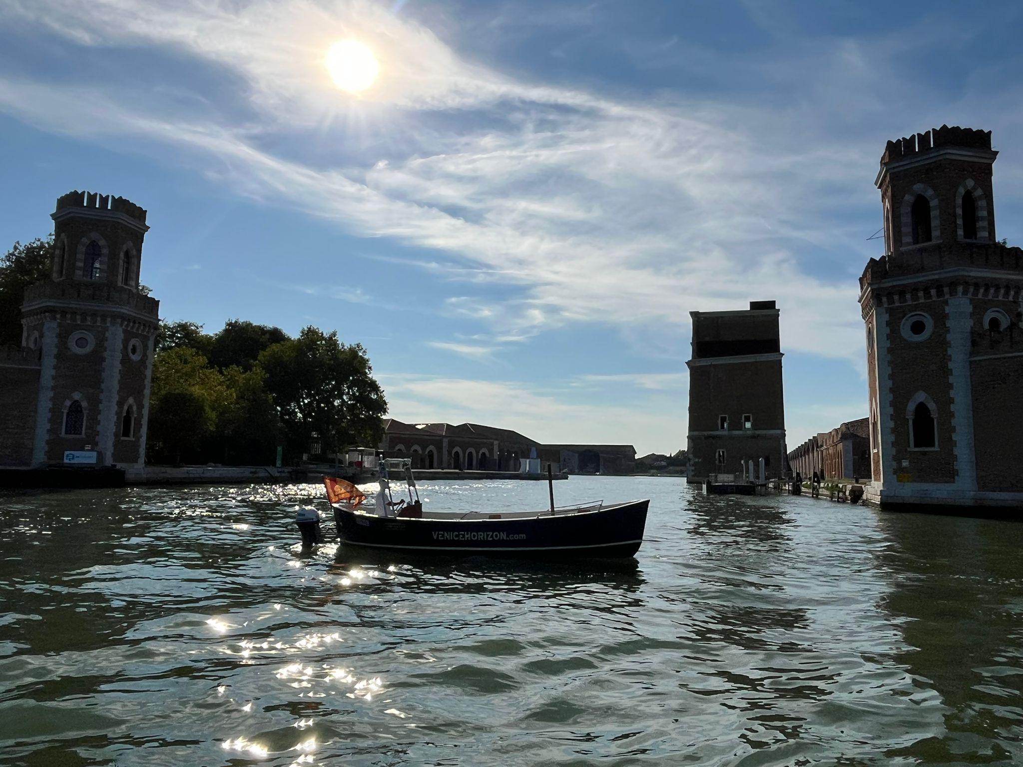 Venice Horizon boat in the Venetian Lagoon